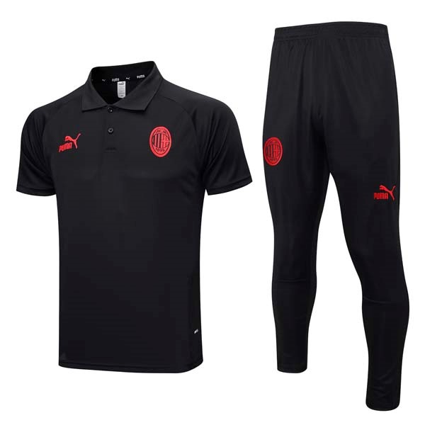 Polo AC Milan Set Completo 23/24 Nero 2